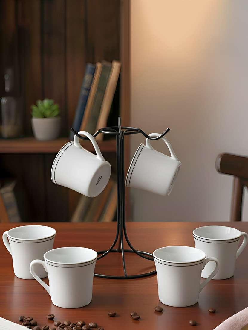 moody panda handcrafted cup set of 6 | bone china | tea cups | 160 ml | designer cups | coffee cups