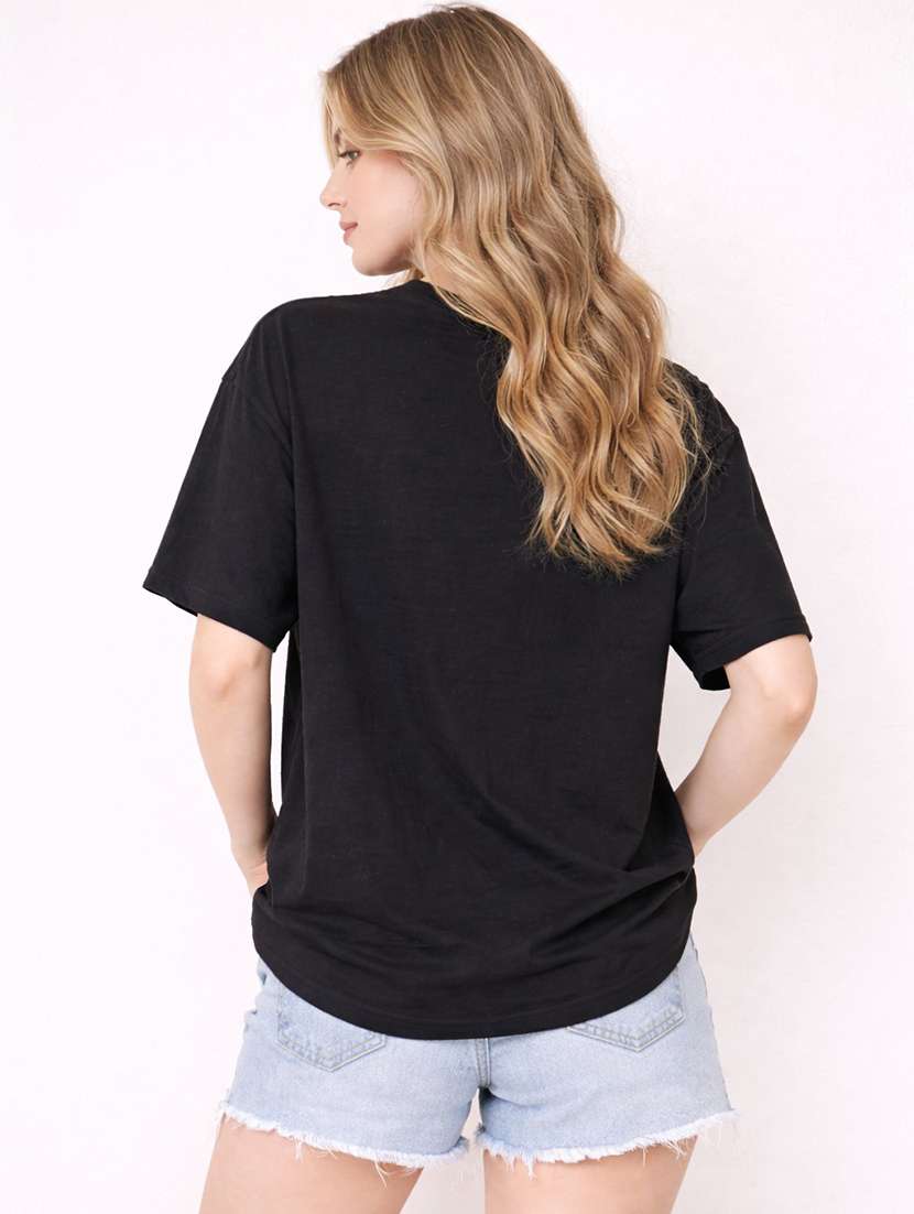 women pack of 2 printed short sleeve oversized t-shirt - 22288712 -  Standard Image - 3