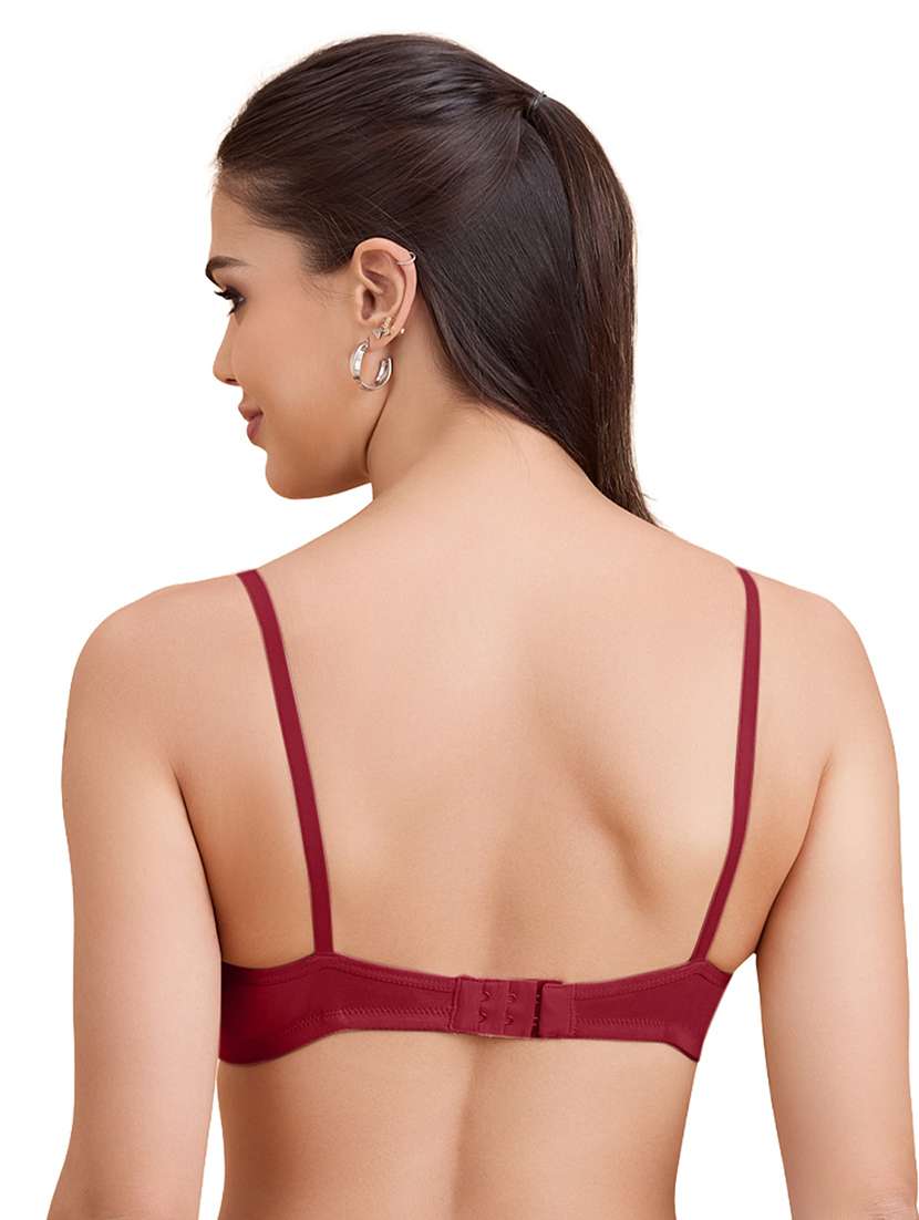 women solid lightly padded t-shirt bra - 22288737 -  Standard Image - 3