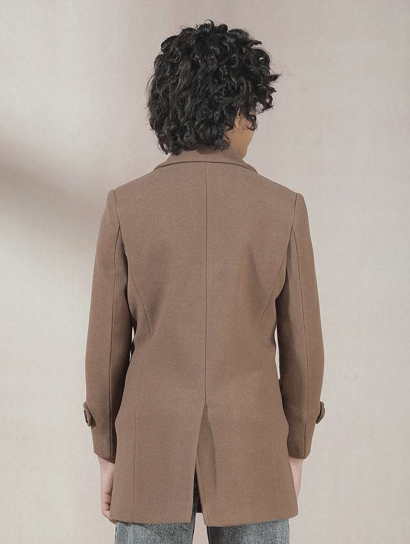 Boys Solid Long Sleeve Trench Coat - 22288749 -  Standard Image - 3