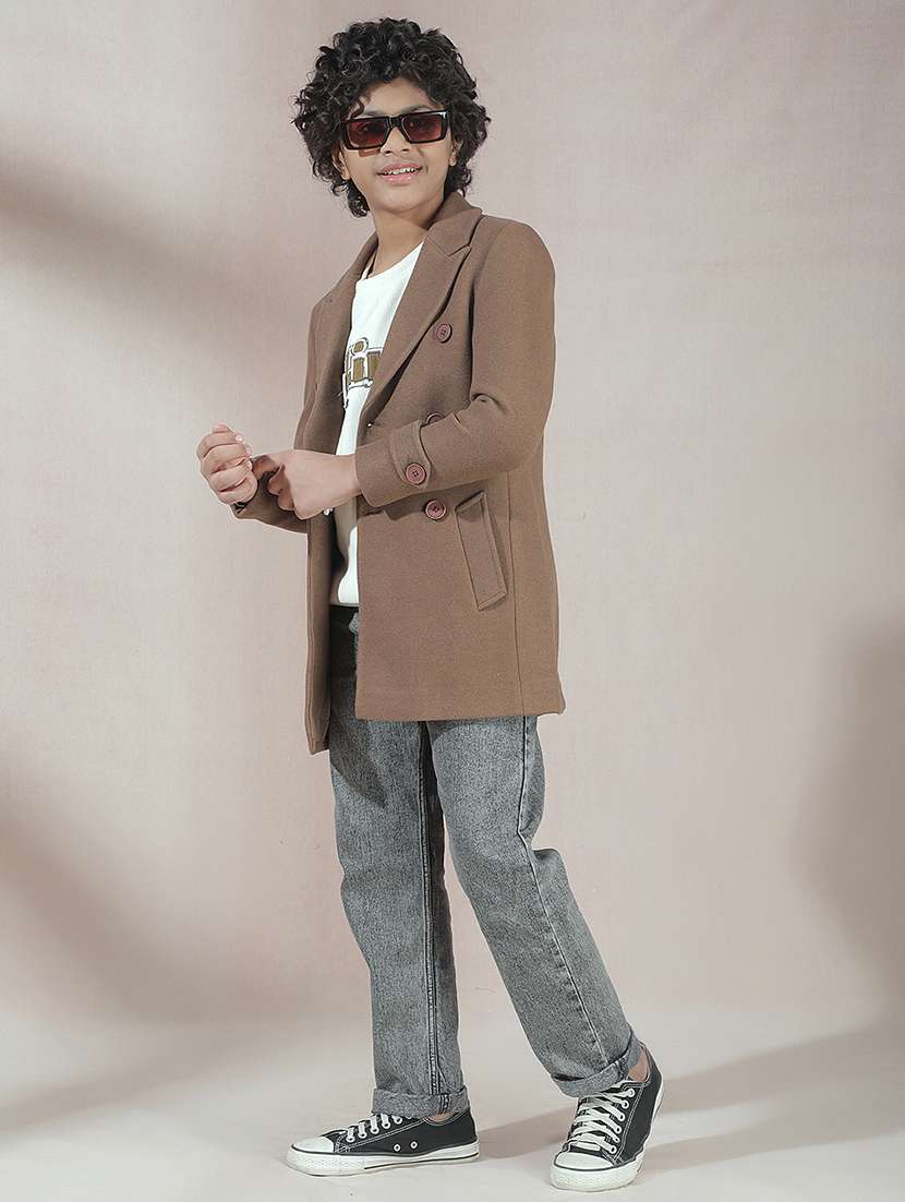 Boys Solid Long Sleeve Trench Coat - 22288749 -  Standard Image - 5