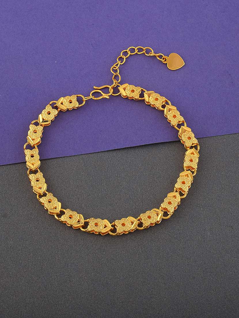 men gold plated chain bracelet
