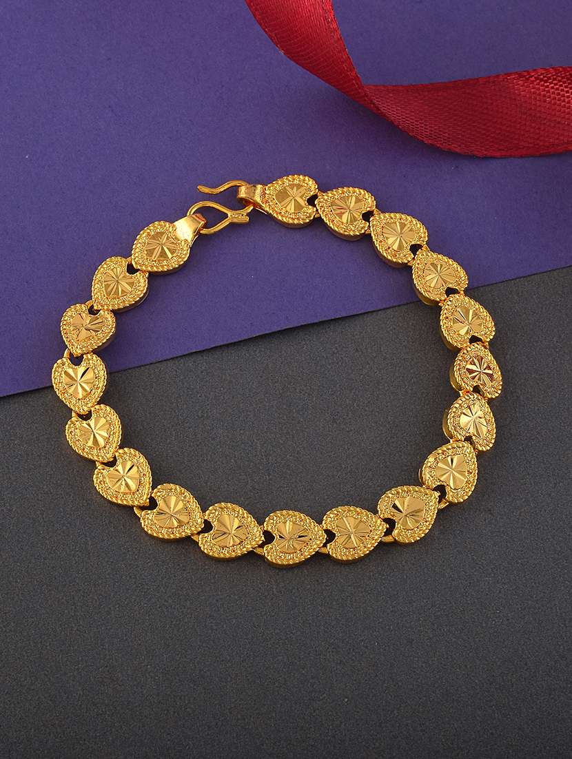 men gold plated chain bracelet