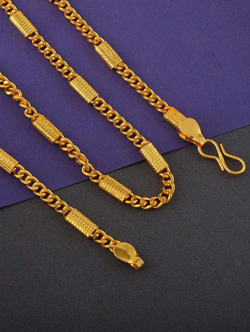 men gold plated chain 