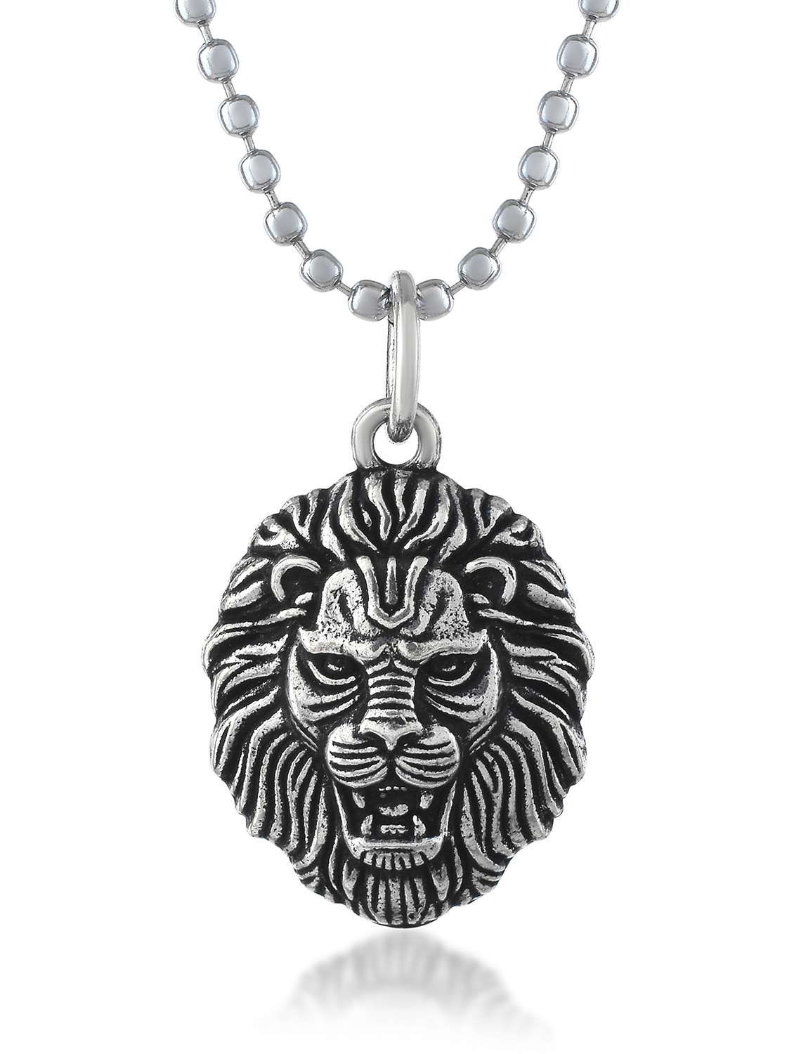 antique silverplated narsimha pendant - 22289177 -  Standard Image - 3