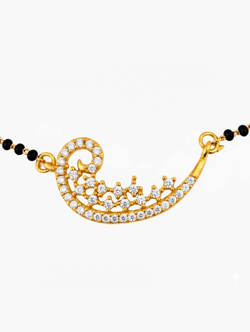 women black beads mangalsutra - 22289232 -  Standard Image - 3