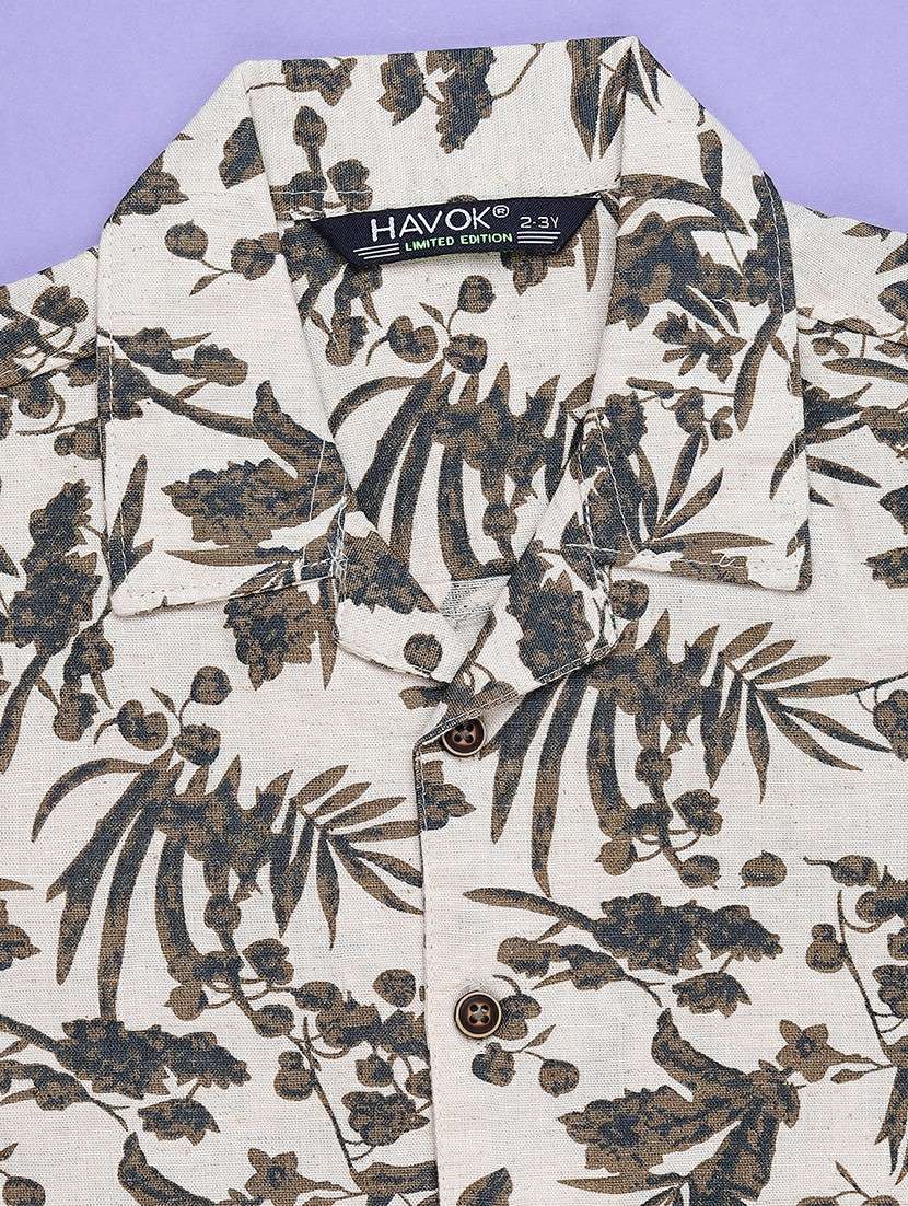 boys printed collared short sleeve shirt - 22289541 -  Standard Image - 3