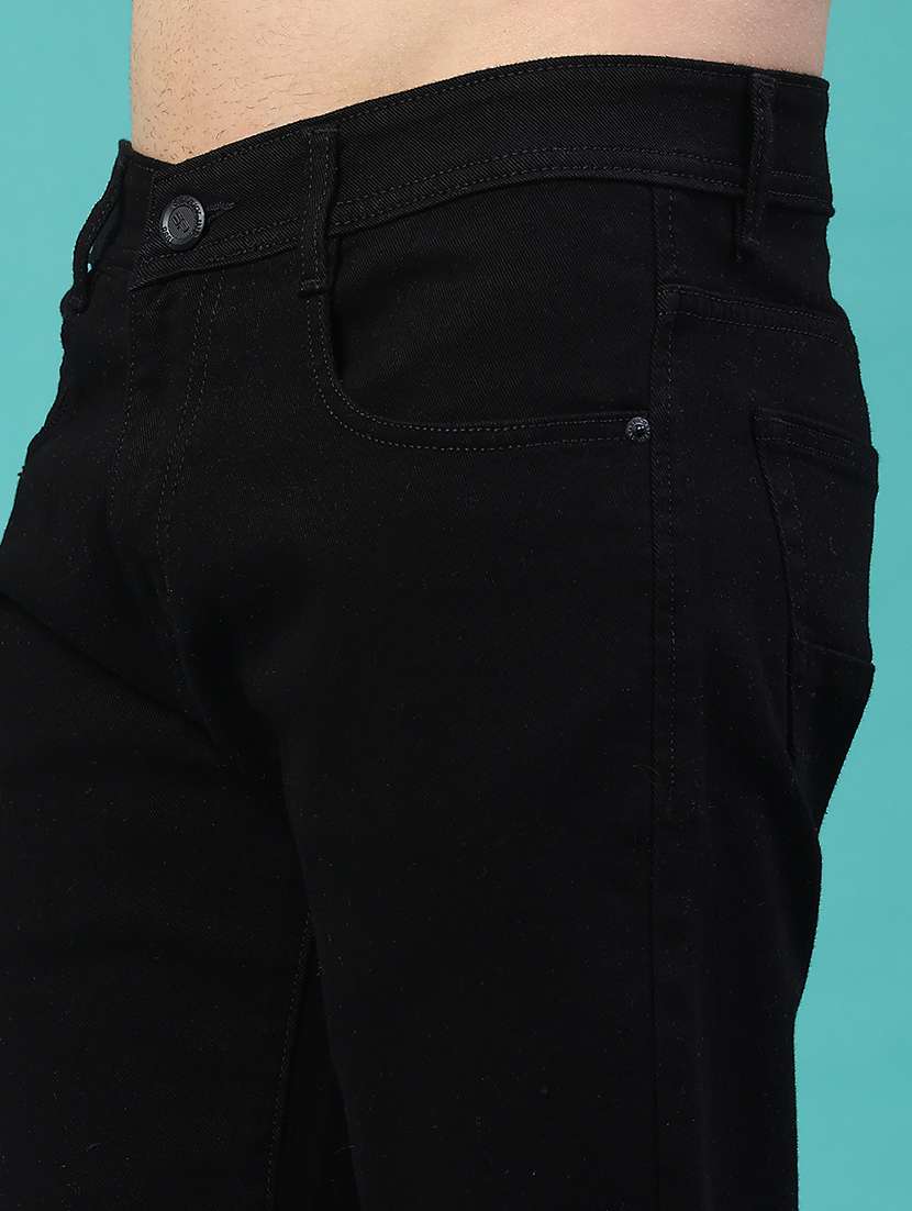 men plain mid rise full length jeans - 22289890 -  Standard Image - 5