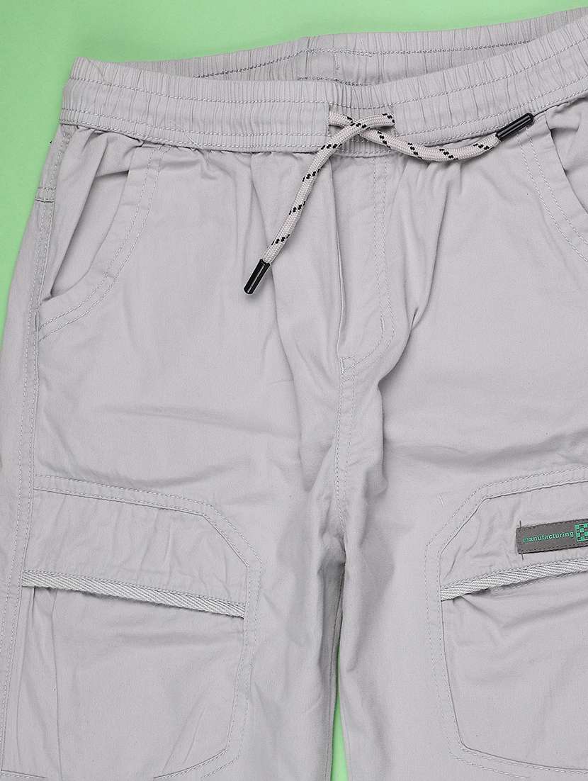 men solid mid rise regular fit jogger - 22290019 -  Standard Image - 3