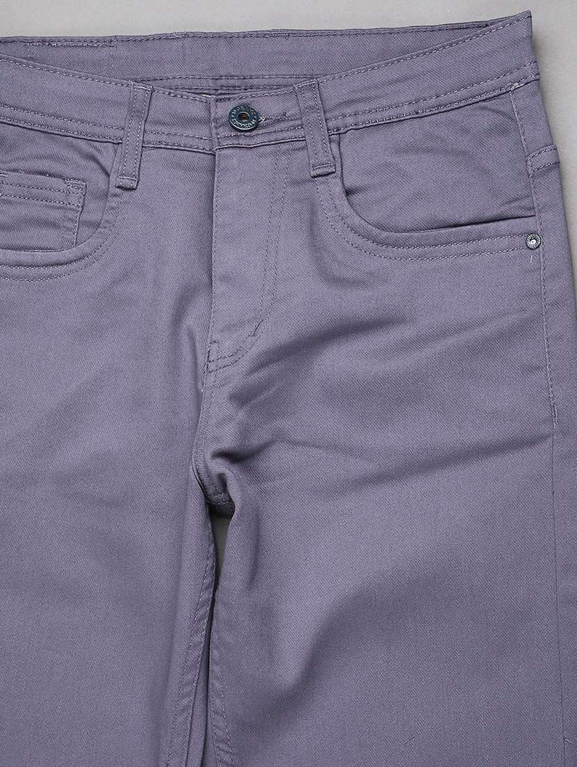 grey poly cotton plain jean - 22290052 -  Standard Image - 3