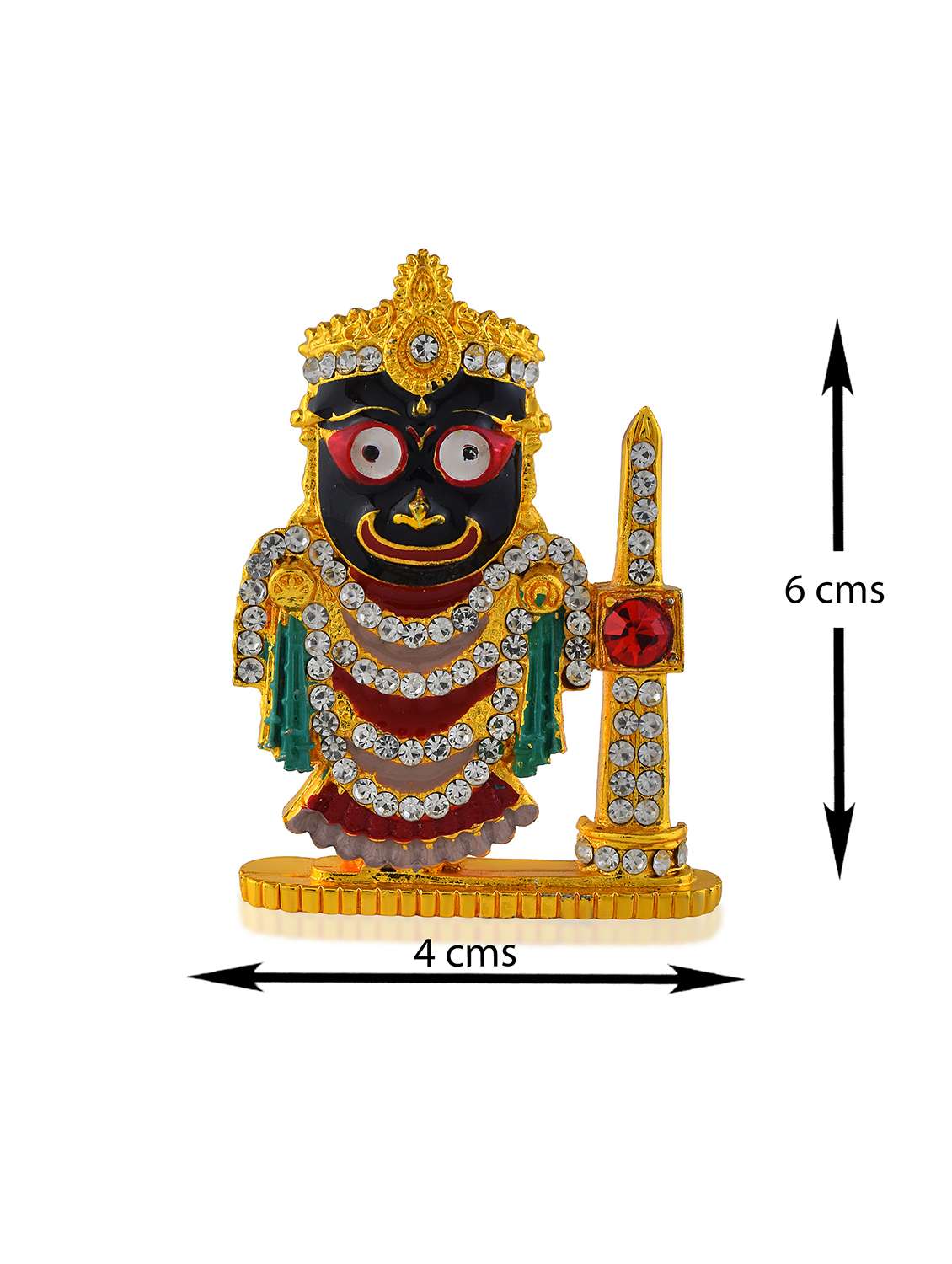 brass gold meenakari lord jagnnath idol figurine - 22290384 -  Standard Image - 3