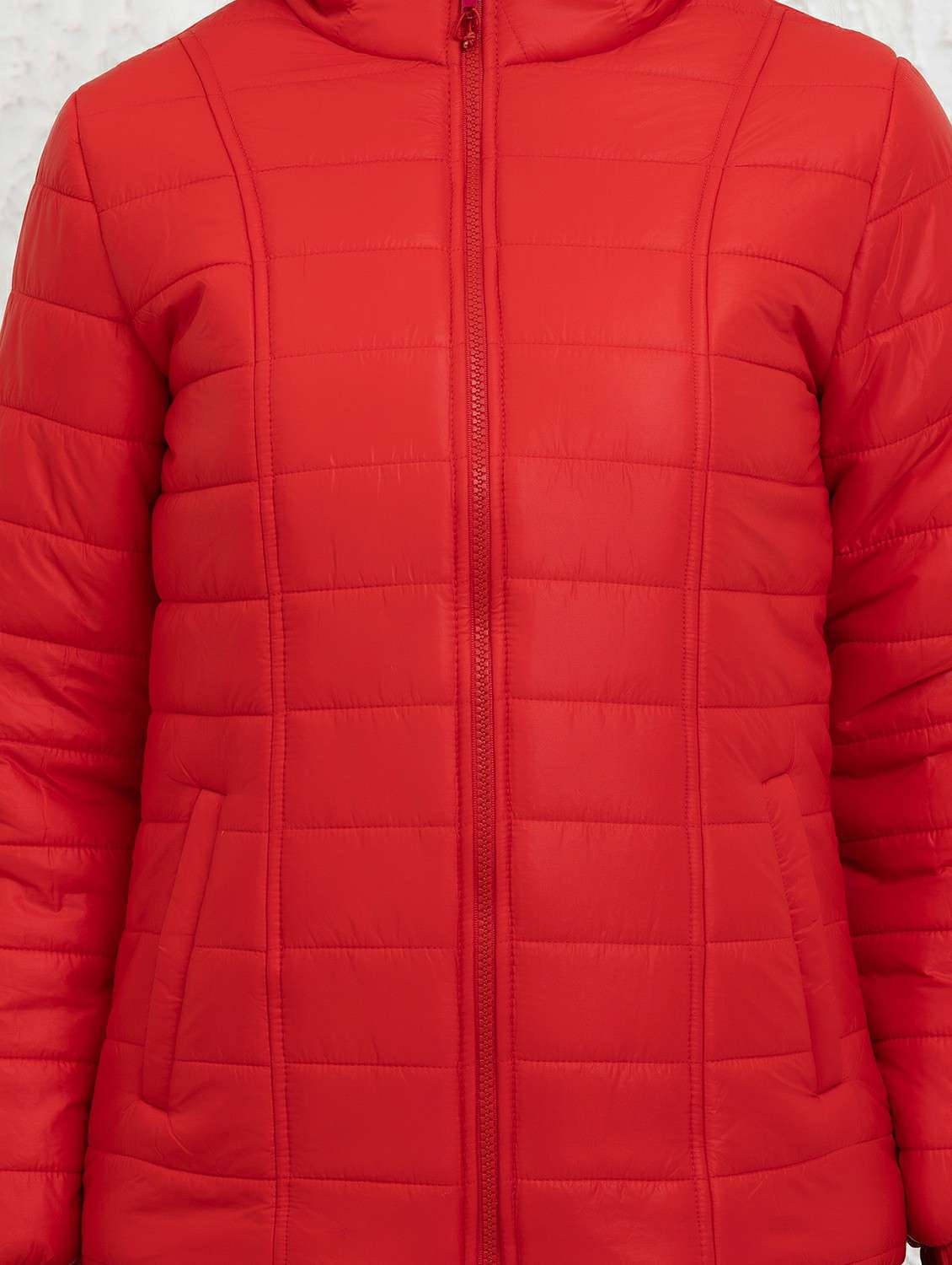 women solid long sleeve quilted jacket - 22290416 -  Standard Image - 5