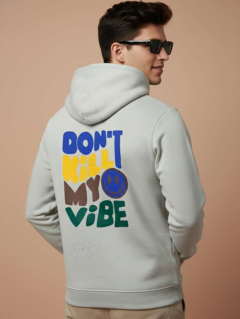 men typographic long sleeve regular fit sweatshirt