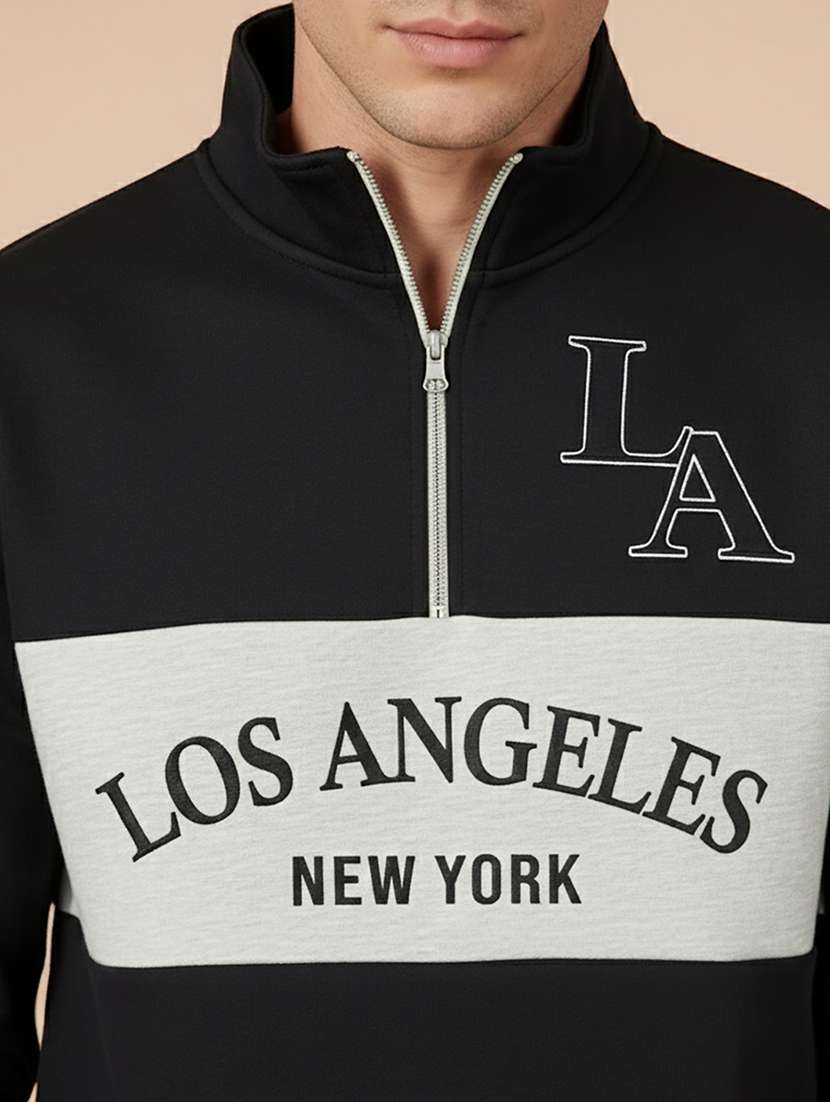men typographic long sleeve regular fit sweatshirt - 22290435 -  Standard Image - 3