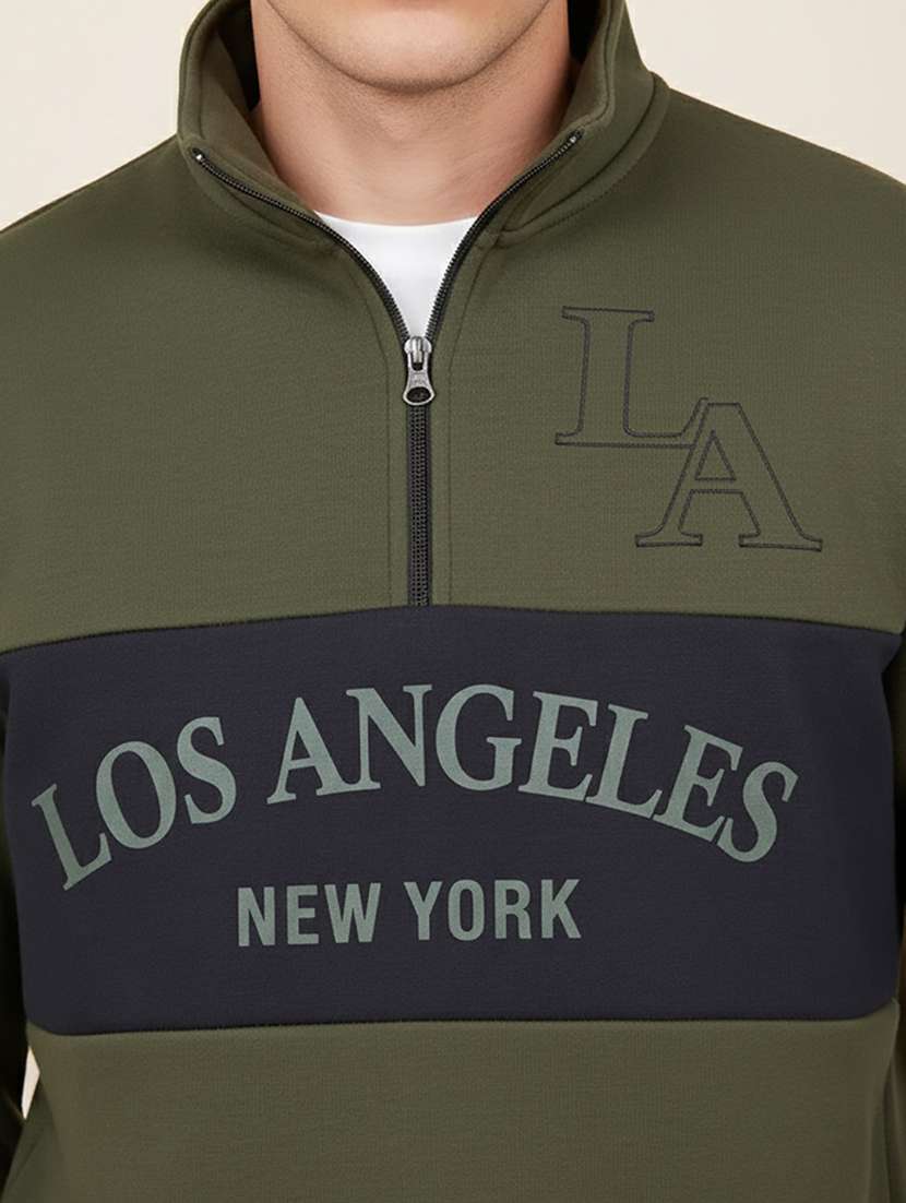 men typographic long sleeve regular fit sweatshirt - 22290438 -  Standard Image - 3
