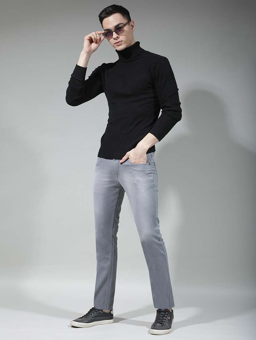 men washed mid rise full length slim fit jeans - 22290450 -  Standard Image - 5