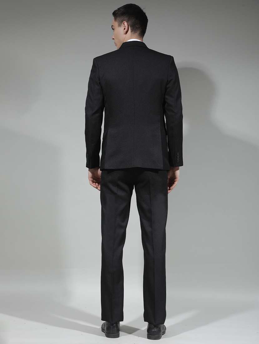 men solid lapel collar 3-piece suit set - 22290478 -  Standard Image - 5