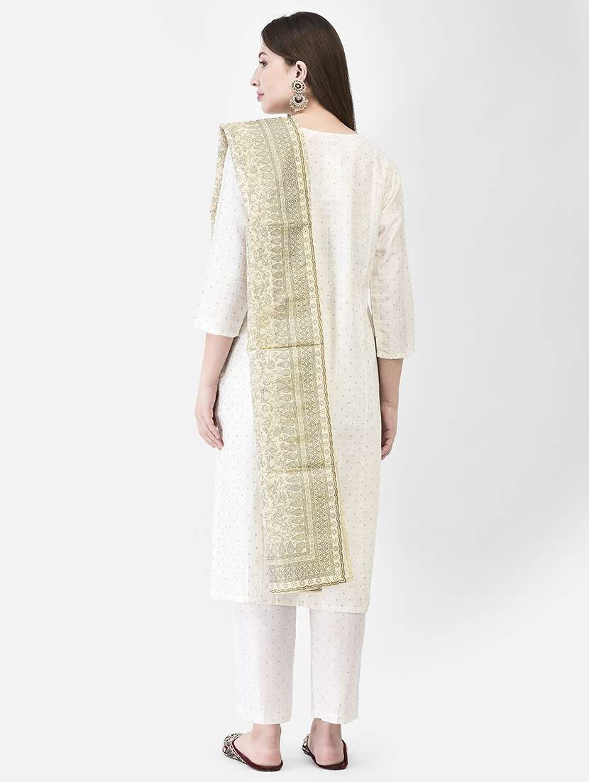 women printed three quarter sleeve straight kurta - 22290505 -  Standard Image - 3