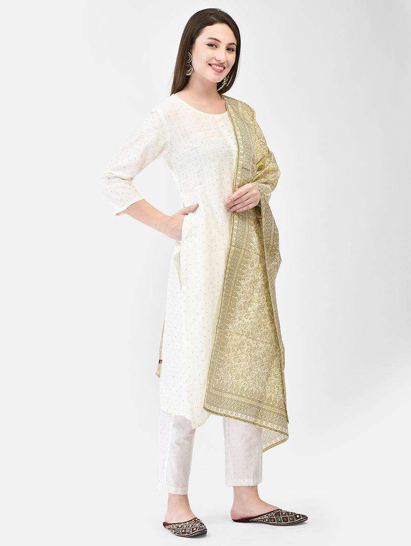 women printed three quarter sleeve straight kurta - 22290505 -  Standard Image - 3