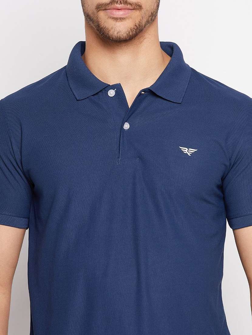 men solid short sleeve polo t-shirt - 22290589 -  Standard Image - 3
