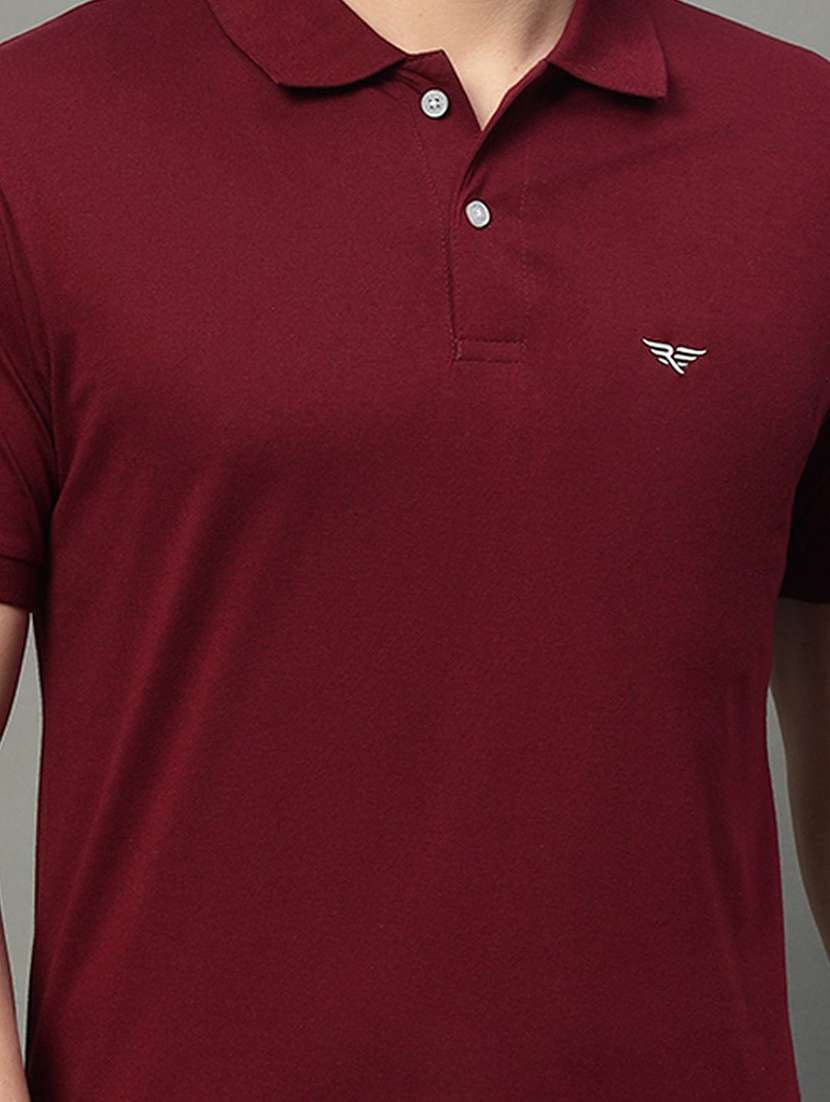 men solid short sleeve polo t-shirt - 22290597 -  Standard Image - 3