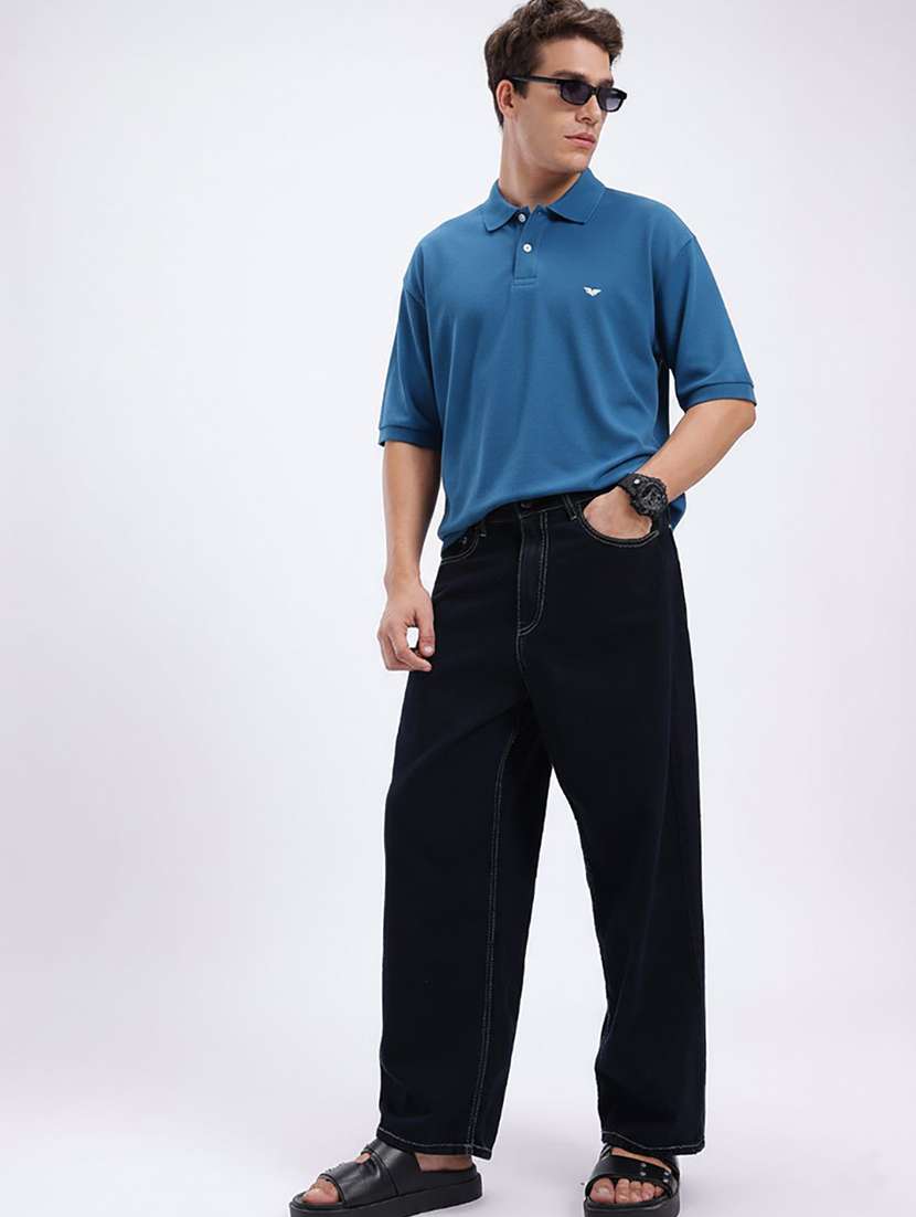 men solid short sleeve polo t-shirt - 22290609 -  Standard Image - 3