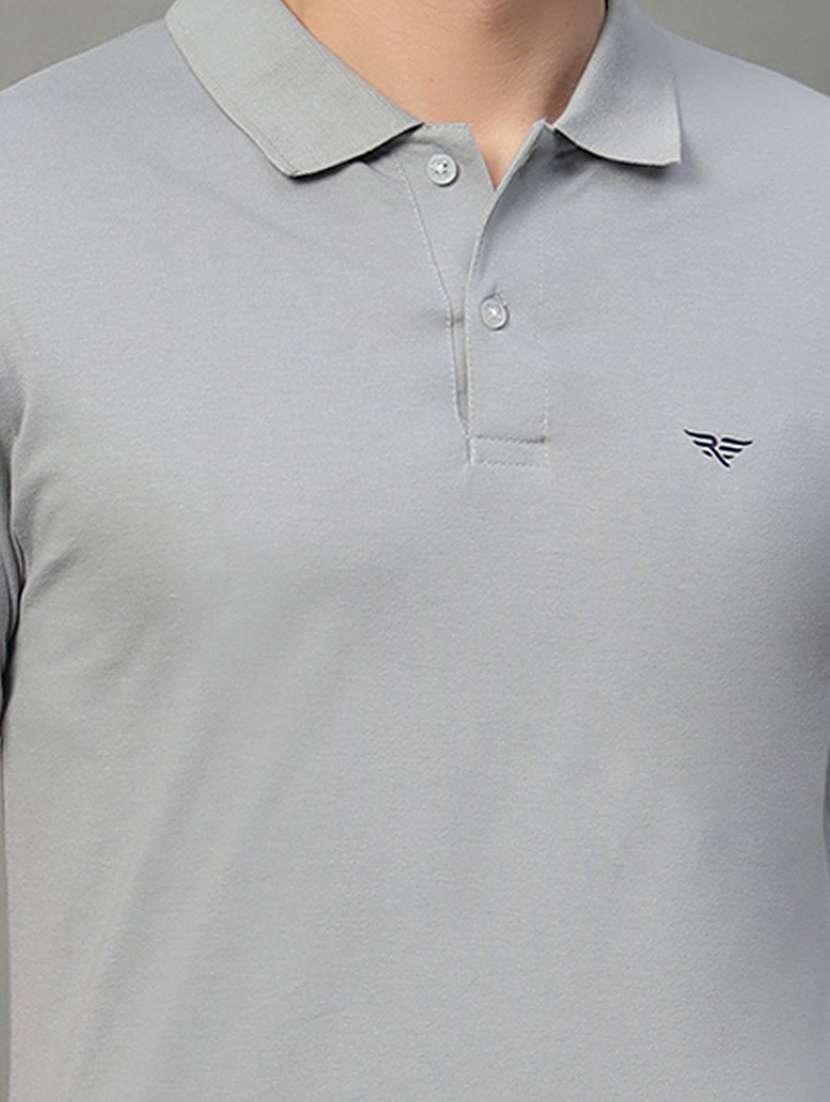 men solid short sleeve polo t-shirt - 22290618 -  Standard Image - 3