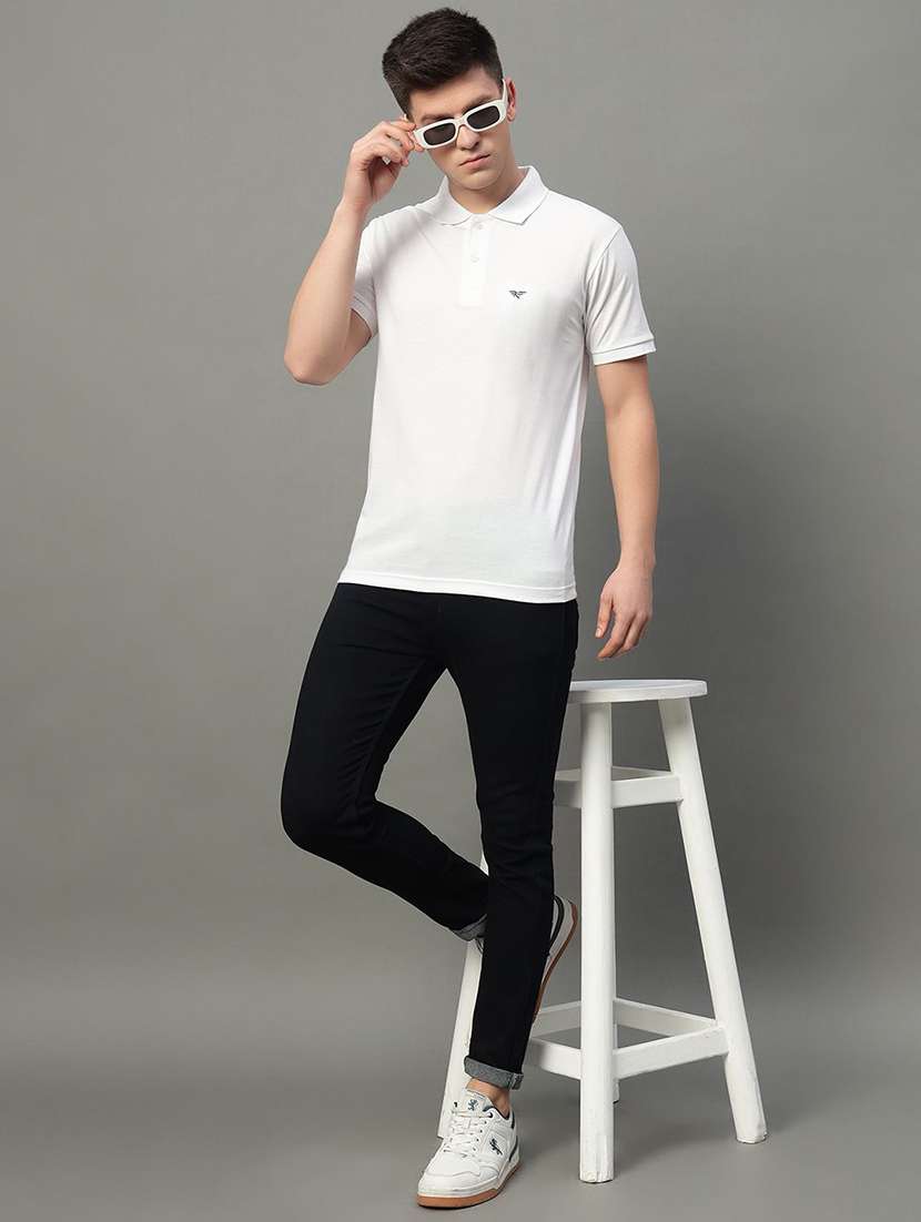 men solid short sleeve polo t-shirt - 22290623 -  Standard Image - 3