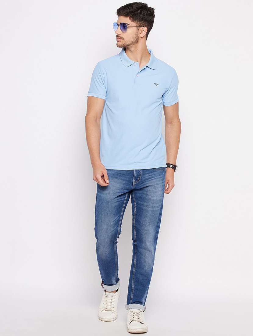 men solid short sleeve polo t-shirt - 22290627 -  Standard Image - 3
