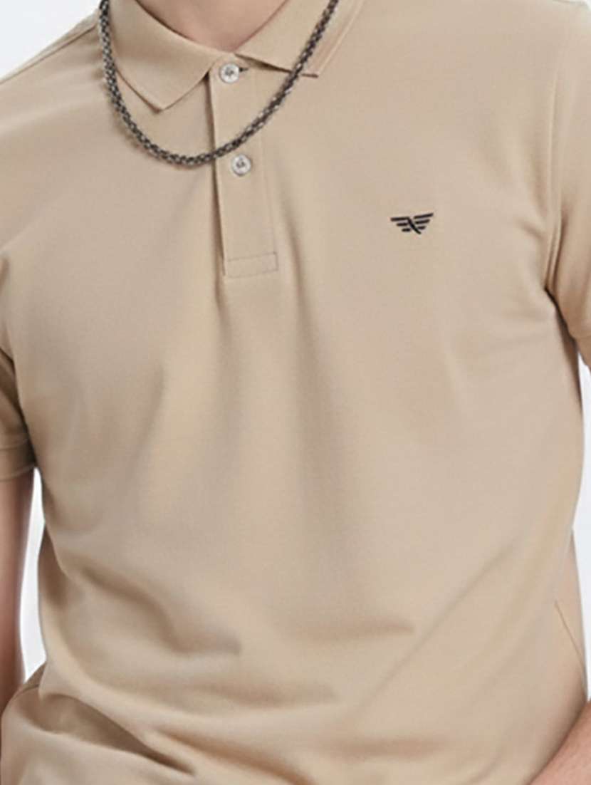 men solid short sleeve polo t-shirt - 22290635 -  Standard Image - 3