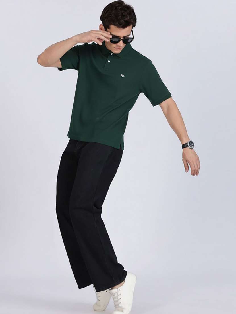 men solid short sleeve polo t-shirt - 22290637 -  Standard Image - 3