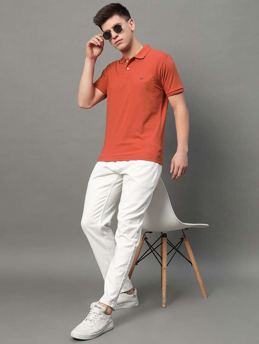 men solid short sleeve polo t-shirt - 22290640 -  Standard Image - 3
