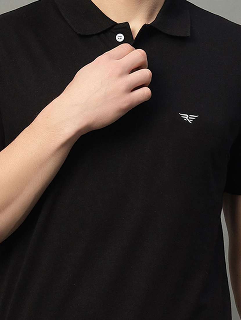 men solid short sleeve polo t-shirt - 22290647 -  Standard Image - 3