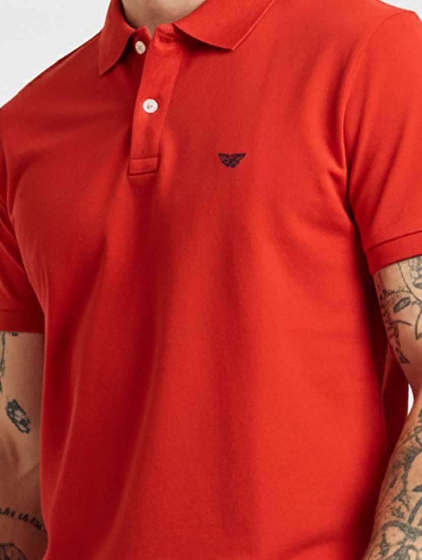 men solid short sleeve polo t-shirt - 22290662 -  Standard Image - 3