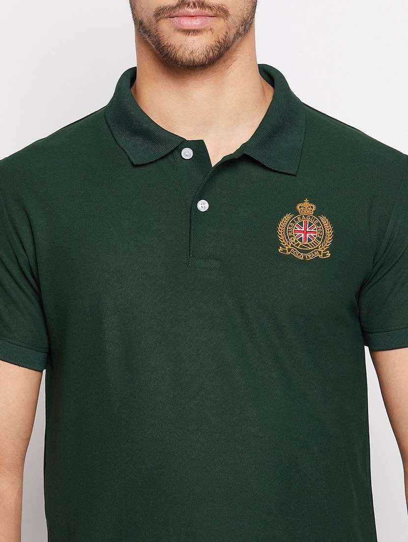 men solid short sleeve polo t-shirt - 22290678 -  Standard Image - 3