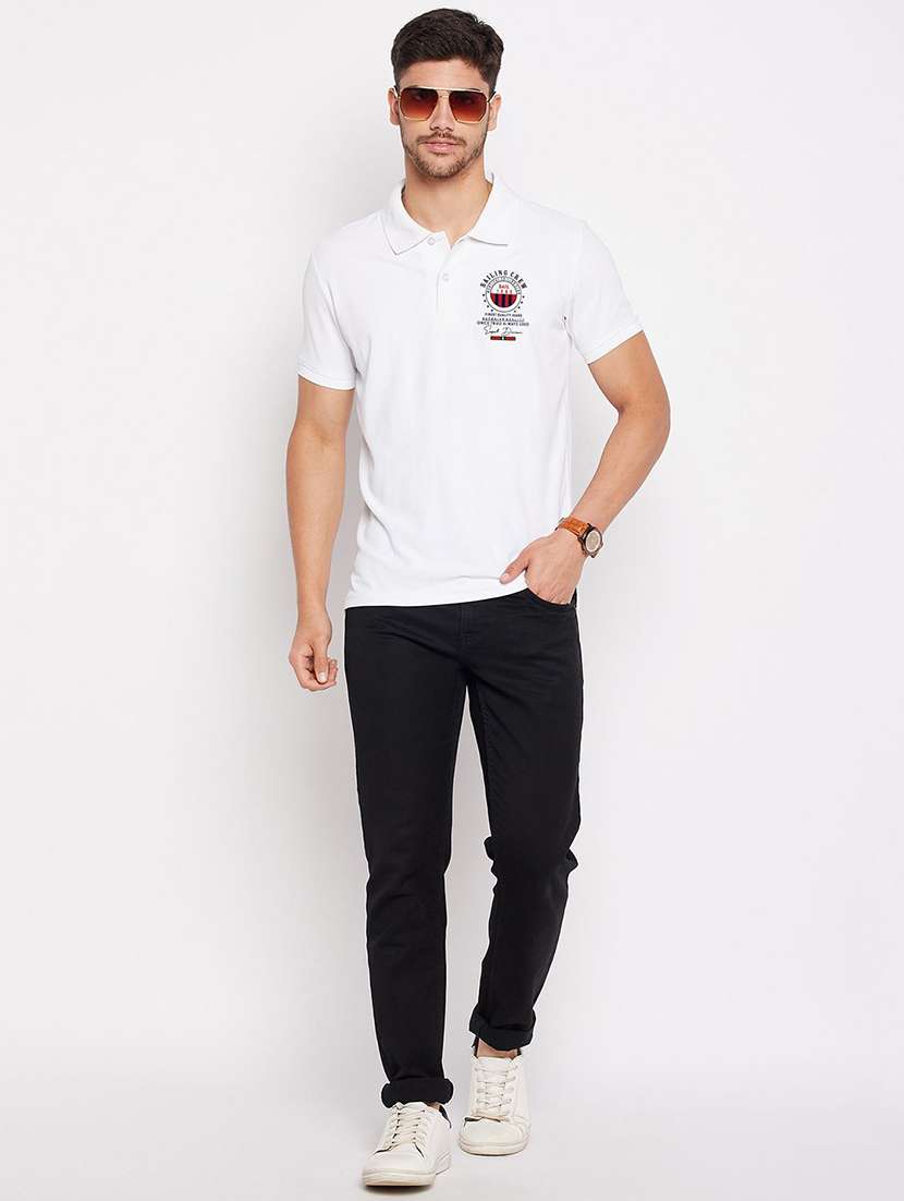 men solid short sleeve polo t-shirt - 22290706 -  Standard Image - 3