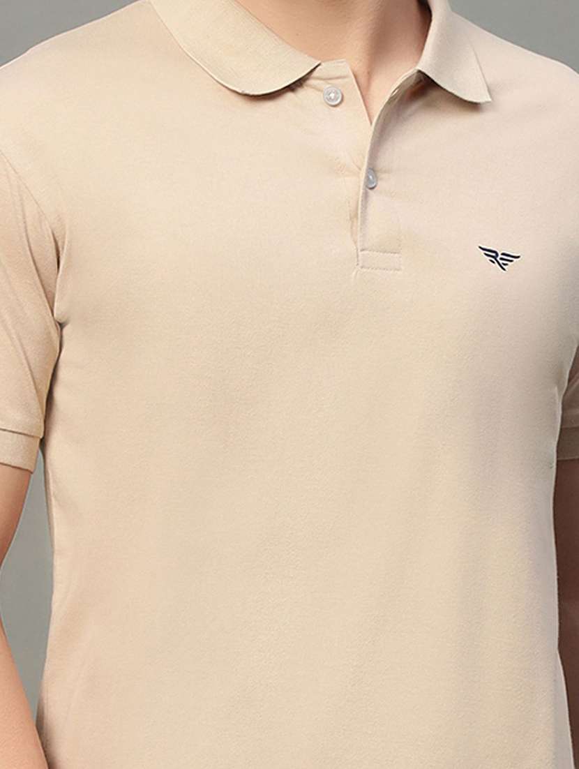 men solid short sleeve polo t-shirt - 22290725 -  Standard Image - 3