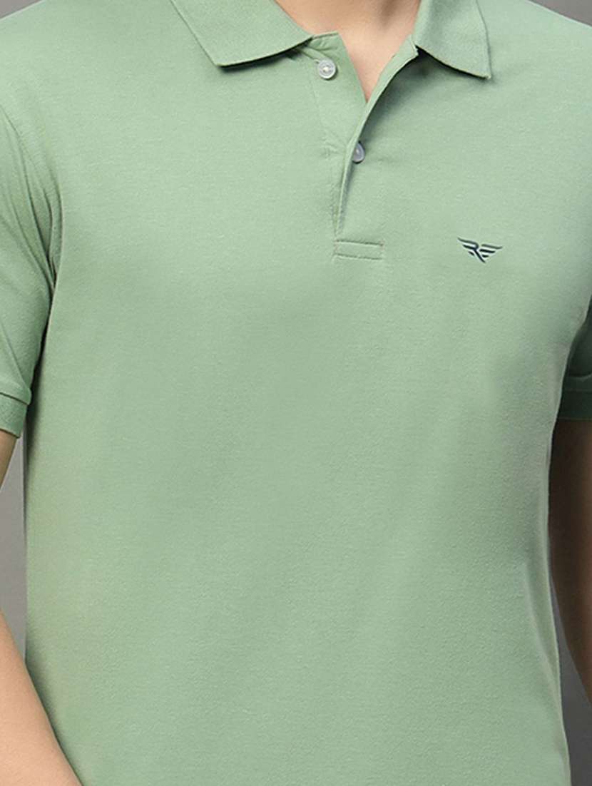 men solid short sleeve polo t-shirt - 22290729 -  Standard Image - 3