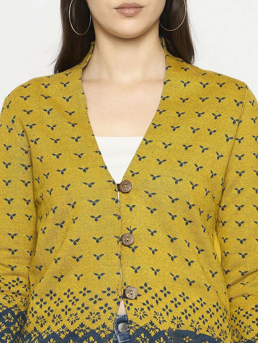 women self designed long sleeve woolen shrug - 22291242 -  Standard Image - 3