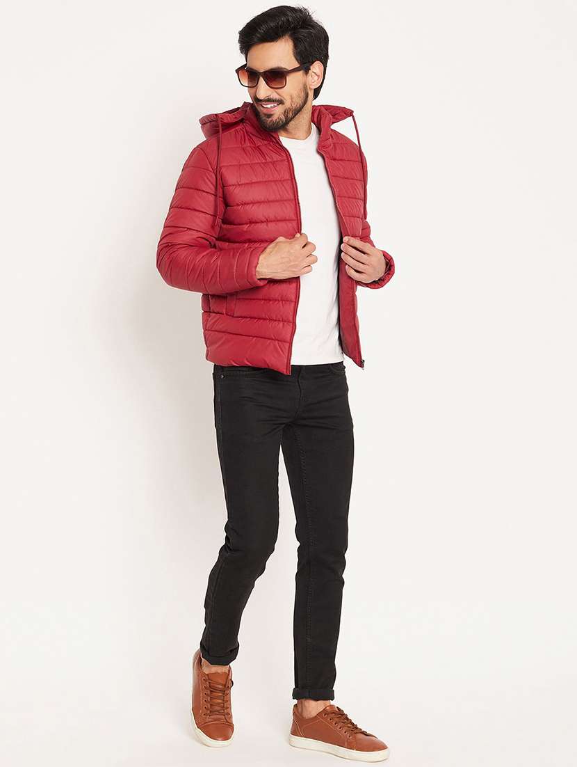 men solid long sleeve puffer jacket - 22291418 -  Standard Image - 3