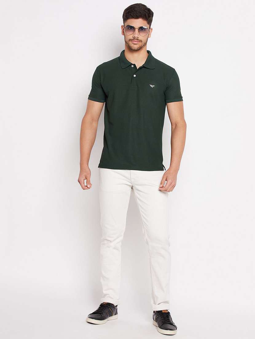 men solid short sleeve polo t-shirt - 22291493 -  Standard Image - 3
