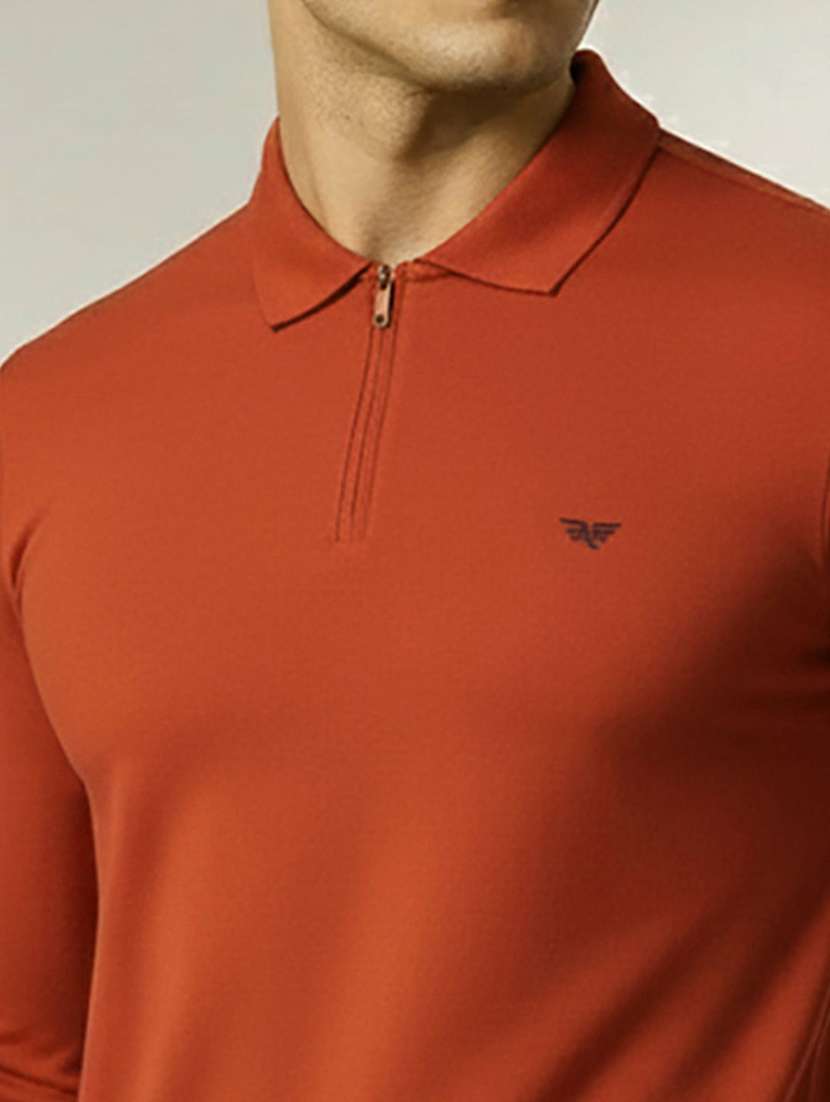 men solid long sleeve polo t-shirt - 22291509 -  Standard Image - 3