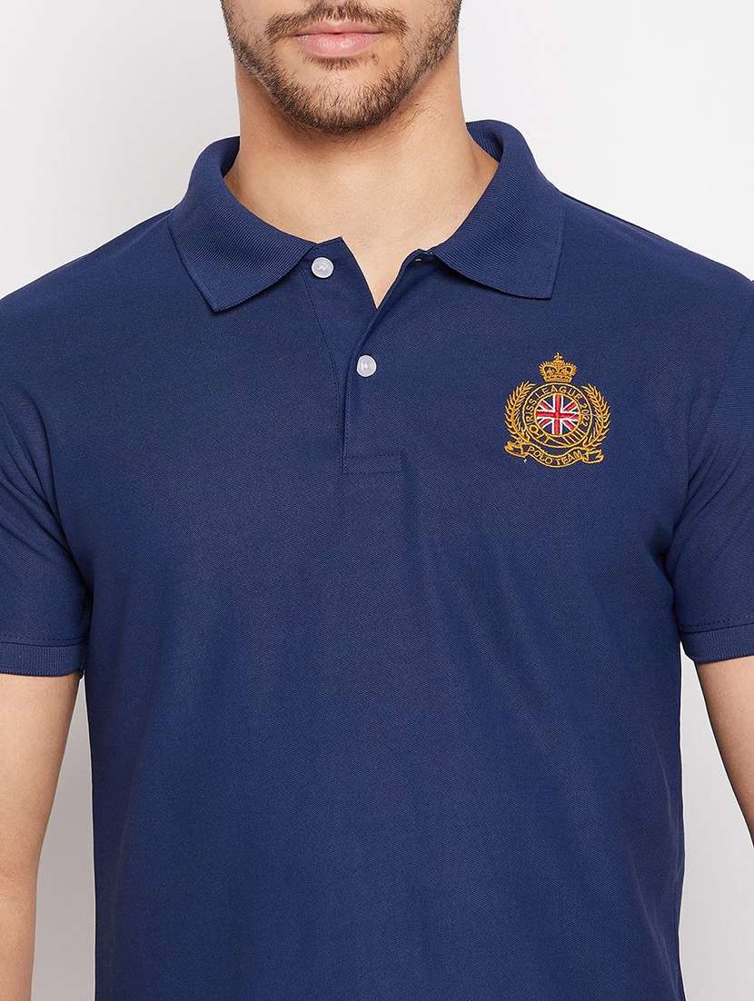 men solid short sleeve regular fit polo t-shirt - 22291551 -  Standard Image - 3