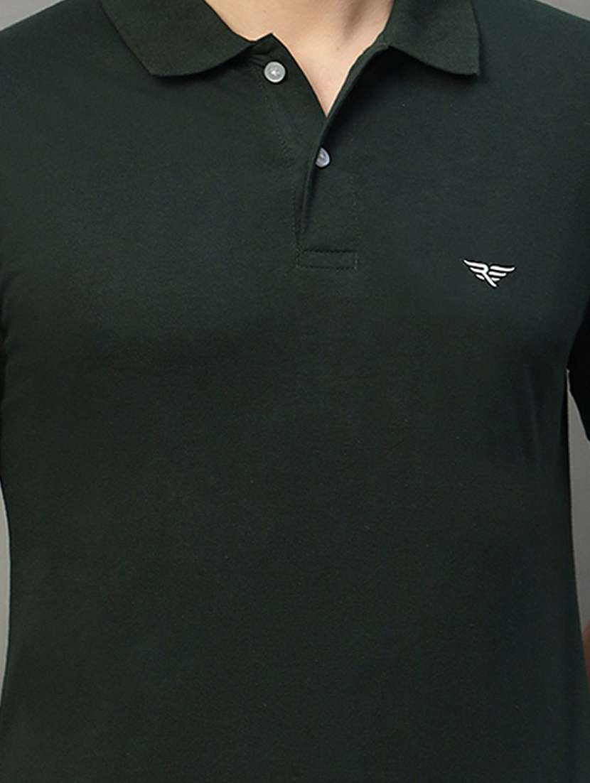 men solid short sleeve regular fit polo t-shirt - 22291615 -  Standard Image - 3