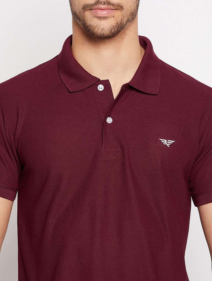 men solid short sleeve slim fit polo t-shirt - 22291651 -  Standard Image - 3