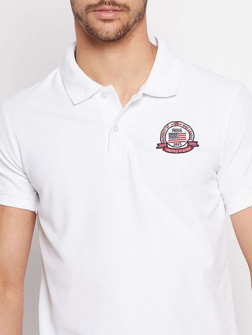 men solid short sleeve polo t-shirt - 22291652 -  Standard Image - 3