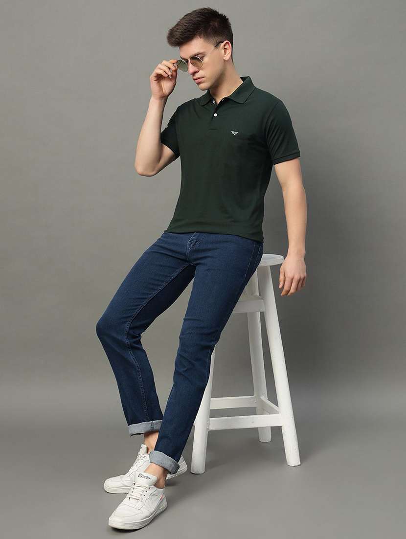 men solid short sleeve regular fit polo t-shirt - 22291675 -  Standard Image - 3
