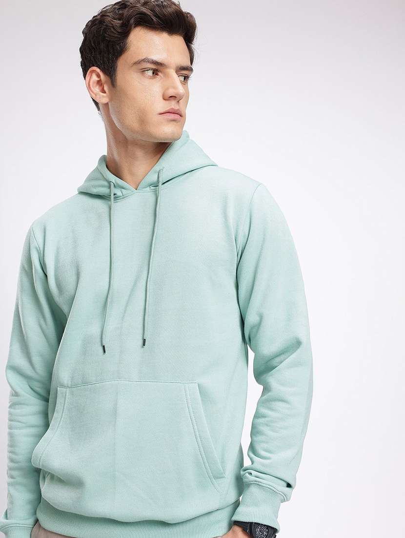 men solid long sleeve regular fit sweatshirt