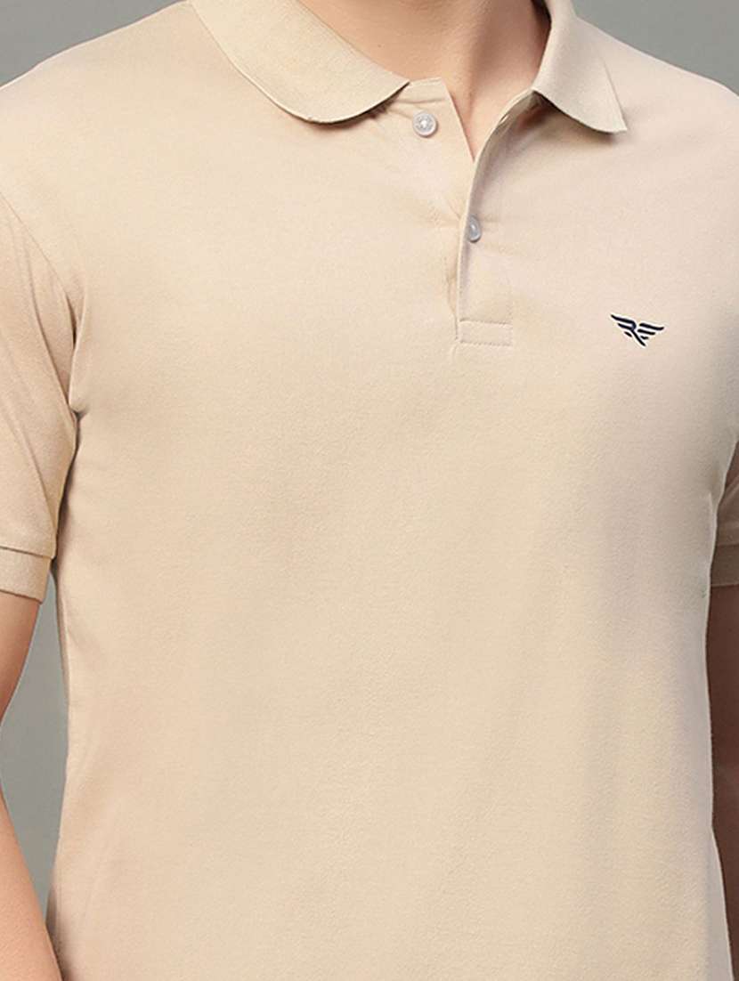 men solid short sleeve regular fit polo t-shirt - 22291760 -  Standard Image - 3