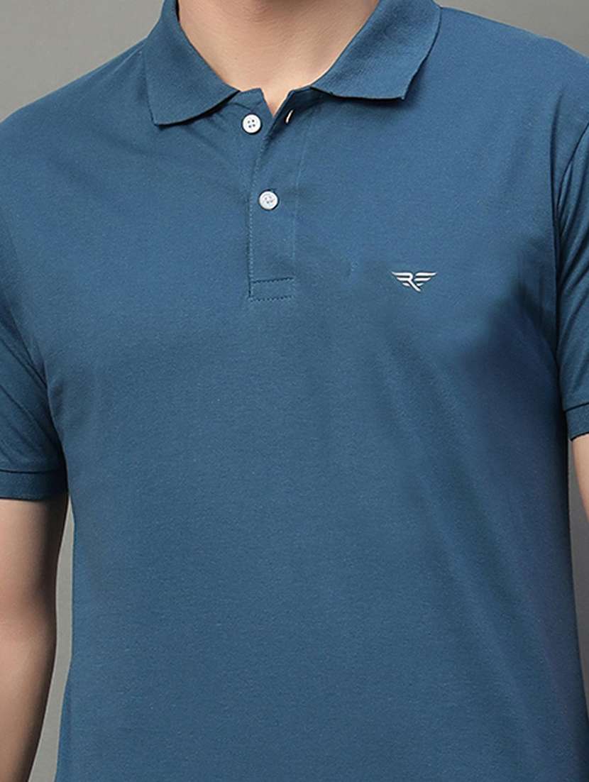men solid short sleeve regular fit polo t-shirt - 22291761 -  Standard Image - 3